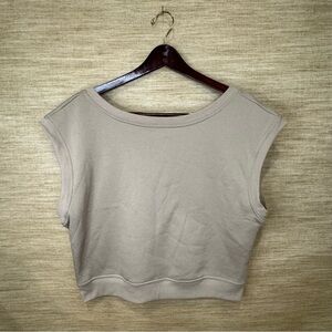 Maeve by Anthropologie Beige Sleeveless Top with Black Bow - Women’s M